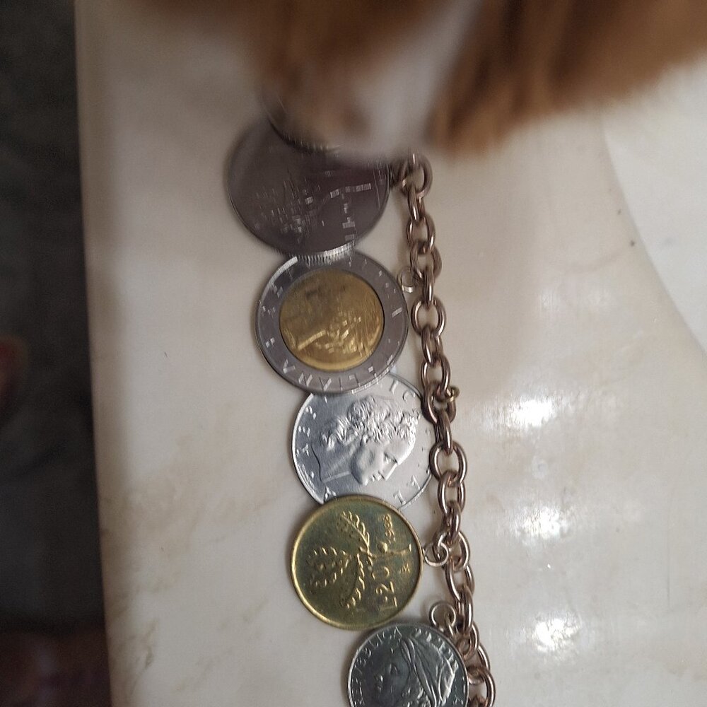 Qvc italian coin bracelet